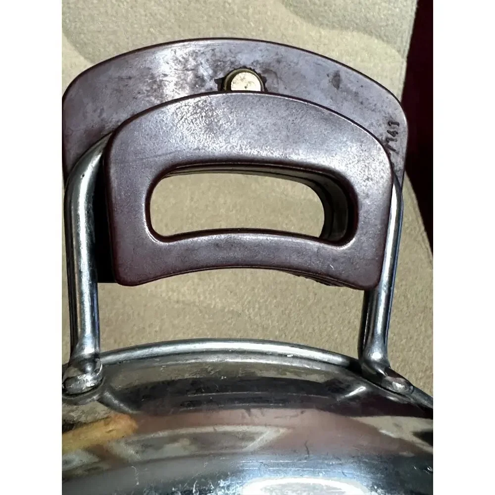Vintage Stainless Steel Colander with Melamine Handles